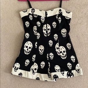 Betsy Johnson romper with skulls!